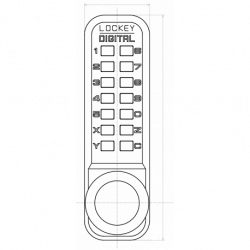 Lockey 2830 Mechanical keyless w/ Janitor and passage function