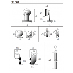 AHI No.500-SPAC Extended wall mount with spacer