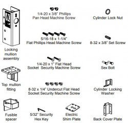 Von Duprin KR54-F Key Removable Kit for 98/9954/4754 & 4854 Mullions