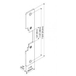 Locknetics CWFP-KIT-10B Radius Corner Faceplate Wood Application