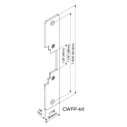 Locknetics CWFP-KIT-32D Radius Corner Faceplate Wood Application