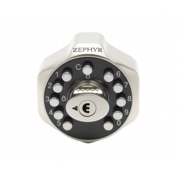 Zephyr 5500 Club Series Push Button Mechanical Lock, Finish- Satin Nickel