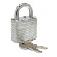 Zephyr 18051 Steel Laminated Combination Padlock, 2 Keys/Lock, Keyed Different