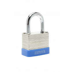 Zephyr 18064 Steel Laminated Combination Padlock w/ Plastic Bump Guard