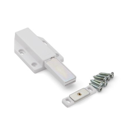 Sugatsune ML-120 ML-120/WHT Long Stroke Magnetic Touch Latch, Magnetic Force-2.4 Kg