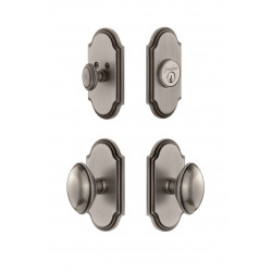 Grandeur Arc Plate w/ Eden Prairie Knob & Matching Deadbolt