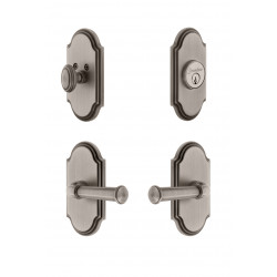 Grandeur Arc Plate w/ Georgetown Lever & Matching Deadbolt