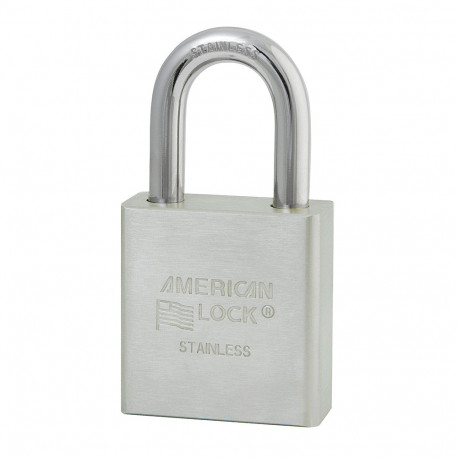 American Lock A5400 KAMK CNNOKEY LZ4 A540 Stainless Steel Weather-Resistant Padlock, 1-1/8" (28mm) Shackle Height