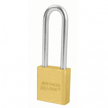 American Lock A22 KA CN NR3KEY LZ5 A22 Solid Brass Non-Rekeyable Padlock 3" (75mm)