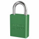 American Lock A1105 N KD CN GRN Safety A1105 Lockout Padlock 1-1/2"(38mm) Rekeyable Rectangular Padlock