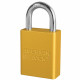 American Lock A1105 N KD CN NR1KEY BLK Safety A1105 Lockout Padlock 1-1/2"(38mm) Rekeyable Rectangular Padlock