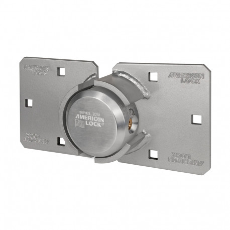 American Lock A800LHC MKNOKEY A800LHC High Security Hasp with Solid Steel Padlock 2-7/8" (72mm)