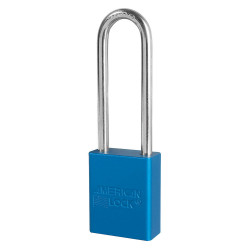 American Lock A1107 Safety Lockout Padlock 1-1/2"(38mm) Rekeyable Rectangular Padlock