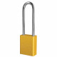 American Lock A1167 KD CN NR3KEY YLW LZ1 A1167 Safety Lockout Padlock 1-1/2"(38mm) Rekeyable Rectangular Padlock