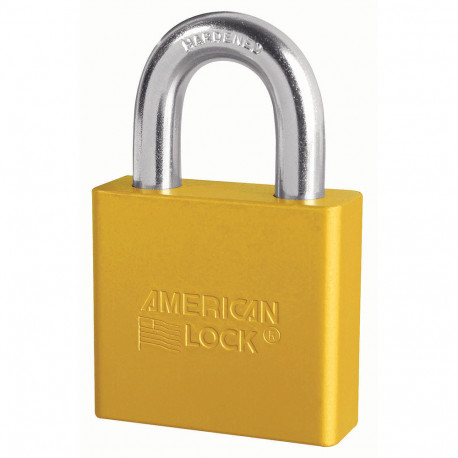 American Lock A1306 KA NR YLW A130 Rekeyable Solid Aluminum Padlock