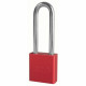 American Lock A1207 KD RED LZ2 A1207 Rekeyable Solid Aluminum Padlock 1-3/4"(44mm)