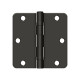 Deltana 3-1/2" x 3-1/2" x-1/4" Radius Corner Steel Hinge with Ball Bearings