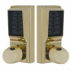 Kaba EE1025B/EE101526 Cylindrical Lock w/ Knobs, Entry/Egress (Back-to-Back)