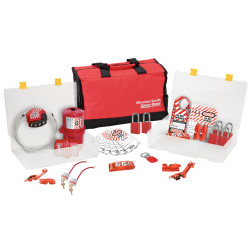 Master Lock 1458E1106 - Portable Group Lockout Kit with Aluminum Locks - Electrical
