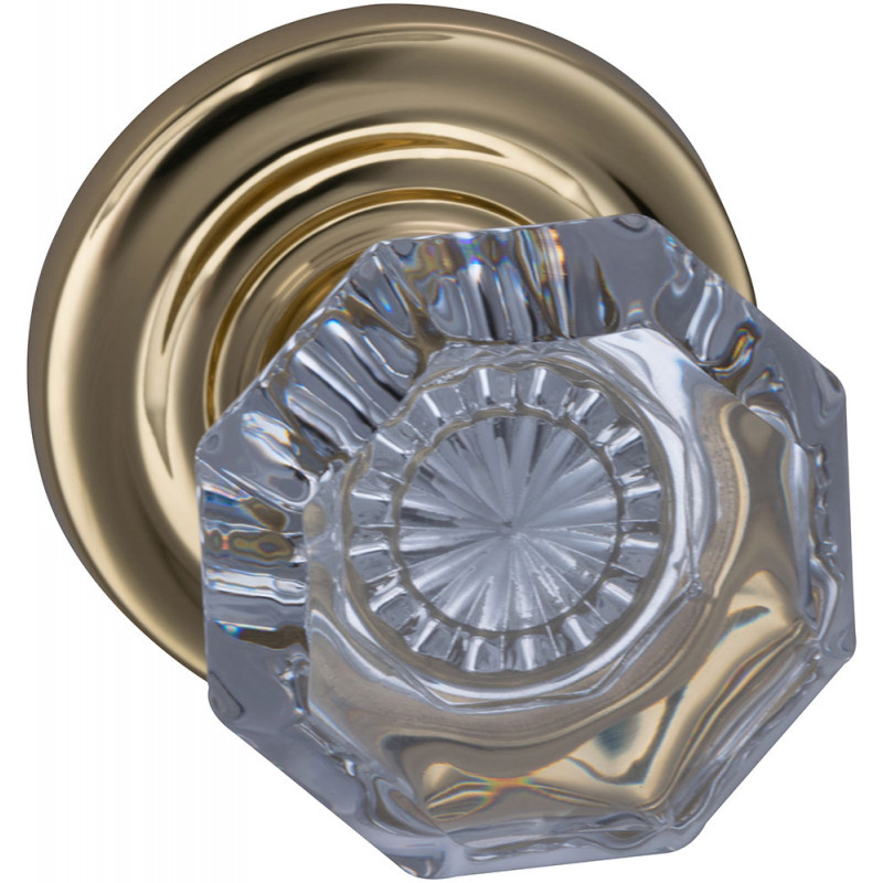 Omnia 955 Interior Traditional Knob Latchset - Solid Brass