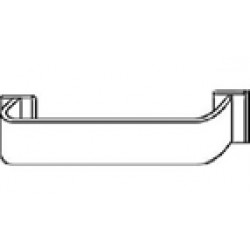 Trimco 1698 Push Bar 3/8" x 2-1/2"