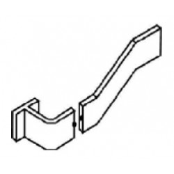 Trimco 1633 Push Bar 3/8" x 2-1/2"