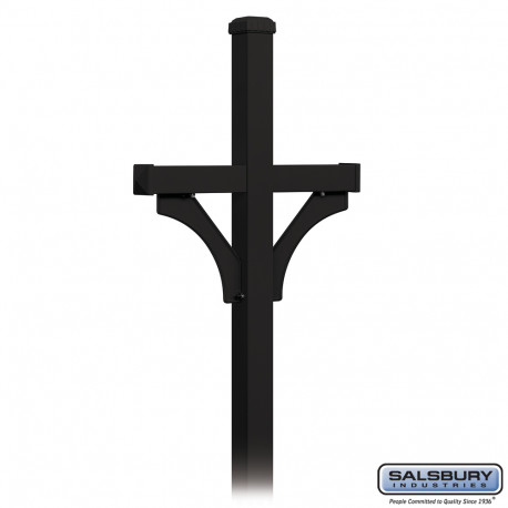 Salsbury Deluxe Post - 2 Sided - In-Ground Mounted - for Roadside Mailboxes