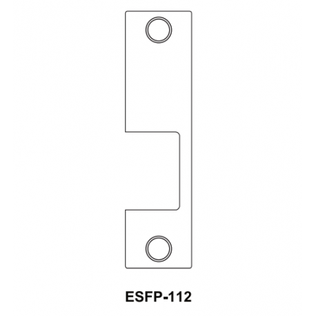 Cal-Royal ESFP-112 Optional faceplate for ES1855 Electric Strike-Stainless Steel