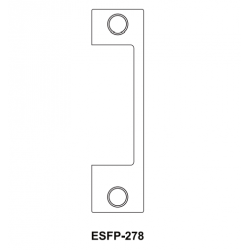 Cal-Royal ESFP-278 Optional faceplate for ES1855 Electric Strike-Flat Black Coated