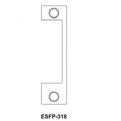 Cal-Royal ESFP-318 Optional faceplate for ES1855 Electric Strike-Flat Black Coated