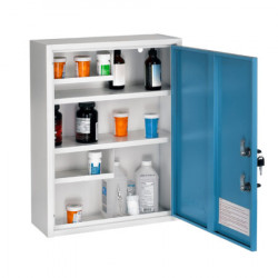 AdirMed 999-04  Large Dual Lock Surface-Mount Medical Security Cabinet