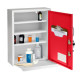 AidrMed 999-06 Dual Lock Surface-Mount Medical Security Cabinet with Pull-Out Shelf and Document Pocket