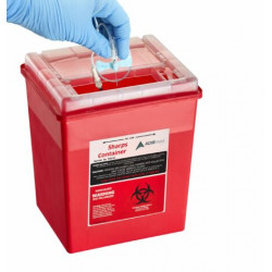 AidrMed 998-03 8 Quart Flip Open Lid Needle Disposal Sharps Container