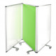 Adiroffice 693-45-32 Portable Double-Sided 3 Panel Mobile White Board and Flannel Partition