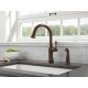 Delta 4297-DST DELTA-4297-CZ-DST Single Handle Kitchen Faucet with Spray Cassidy™