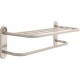 Delta 43624-SN DELTA-43624-ST 24" Stainless Steel Towel Shelf with One Bar, Exposed Mounting