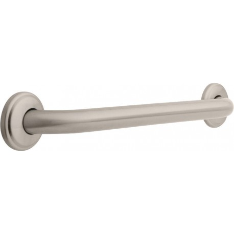 Delta 41218-ST 1A¼" C— 18" Grab Bar with Decorative Flange, Concealed Mounting