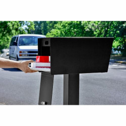 Mail Boss 7526 Mail Manager Street Safe (Rear Locking) Mailbox, Black