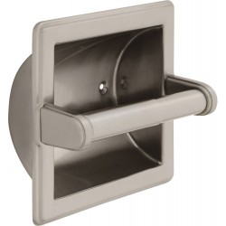 Delta 45072-SN Brass Recessed Paper Holder with Brass Roller in Satin Nickel