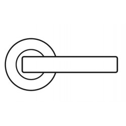 Karcher Design ERM 'Cyprus' Lever/Lever Trim For American Mortise Locks, For Custom Bored Door, Satin Stainless Steel