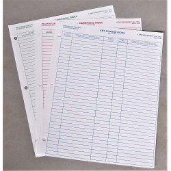 Lund Index Sheets (Sold per Dozen)