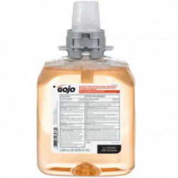 GOJO 5162-04 FMX 1250 mL Foaming Luxury Foam Antibacterial Handwash, 4 Pack,Light Amber