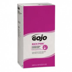 GOJO PRO 7520-02 TDX 5000 mL RICH PINK Antibacterial Lotion Soap, 2 Pack, Pink