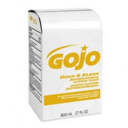 GOJO 9127-12 Gold & Klean Antimicrobial Lotion Soap, 12 Pack, Gold