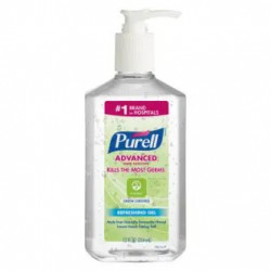 GOJO PURELL 3691-12 Advanced Green Certified Instant Hand Sanitizer, 12 Pack, Clear