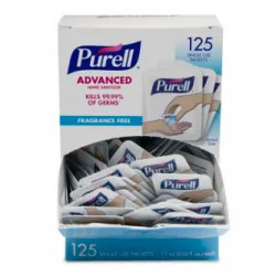 GOJO PURELL 9630-12-125CT-NS SINGLES Advanced Instant Hand Sanitizer, 12 Pack