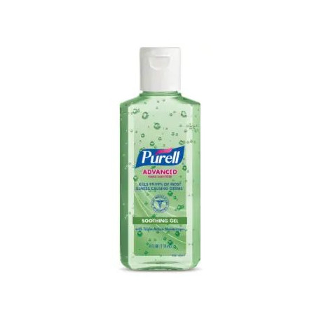 GOJO PURELL 9631-24 Advanced Instant Hand Sanitizer Soothing Gel, 24 Pack, Green