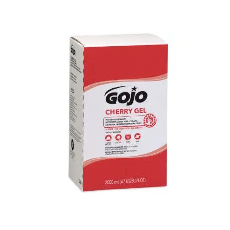 GOJO 7290-04 Cherry Gel Pumice Hand Cleaner - 2000 mL, 4 Pack