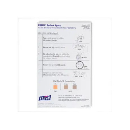 GOJO PURELL 3341-6CTSTRP Surface Spray Active Ingredient Test Strips