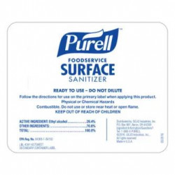 GOJO 9341-06 PURELL Foodservice Surface Sanitizing Wipes